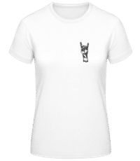 Rock And Roll - Frauen Basic T-Shirt - Weiß - Vorne