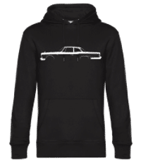 'Nissan Skyline Sports Coupe' Silhouette - Männer Standard Hoodie - Schwarz - Vorne