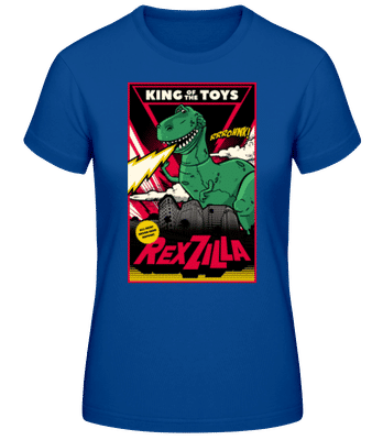 Rexzilla - T-shirt standard Femme - Bleu royal - Devant