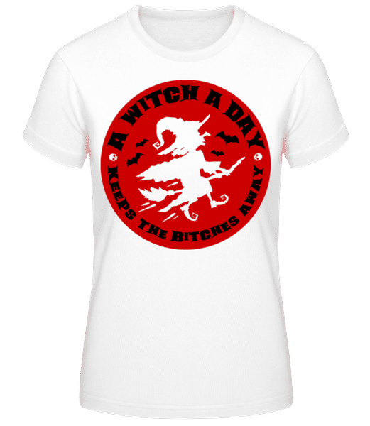 Aperçu: Witch A Day - T-shirt standard Femme - Blanc - Devant