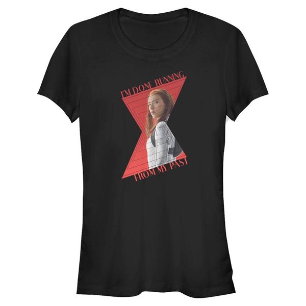 Vorschau: Marvel - Black Widow - Black Widow Stop Running - Frauen T-Shirt - Schwarz - Vorne