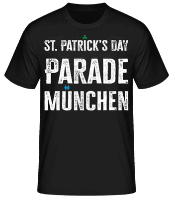 St. Patrick’s Day Parade München - Männer Basic T-Shirt - Schwarz - Vorne