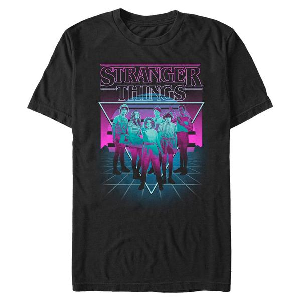 Aperçu: Netflix - Stranger Things - Skupina Neonn Group - Homme T-shirt - Noir - Devant