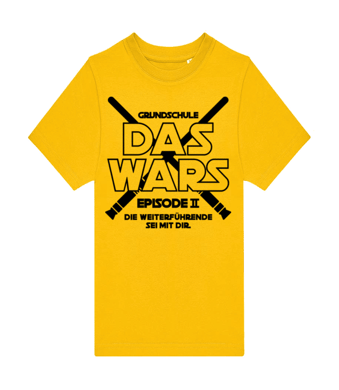 Vorschau: Das Wars Grundschule - Kinder T-Shirt B&C - Gelb - Vorne