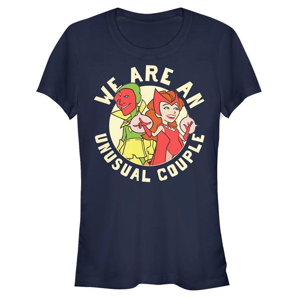 Aperçu: Marvel - WandaVision - La Sorcière rouge & Vision Moon Glow - Femme T-shirt - Bleu marine - Devant