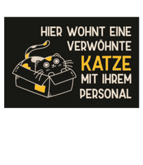 Hier Wohnt Eine Verwöhnte Katze · Fußmatte