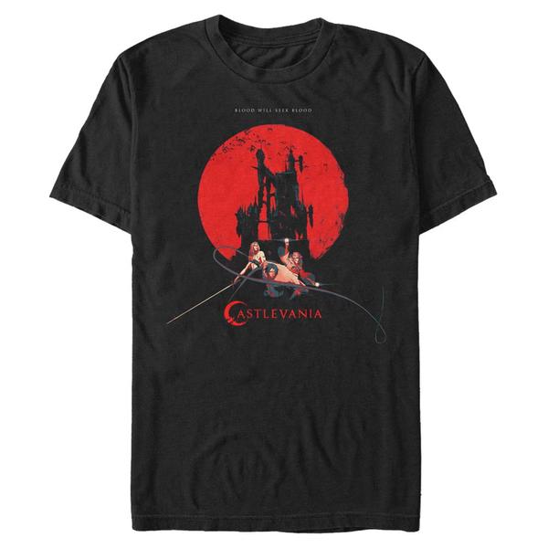Aperçu: Netflix - Castlevania - Skupina Hero Weapons - Homme T-shirt - Noir - Devant