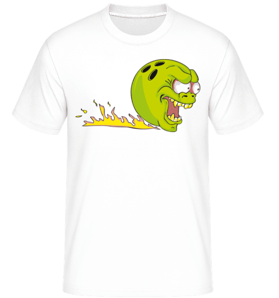 Preview: Bowling Ball Monster -  Shirtinator Men's T-Shirt - White - Front