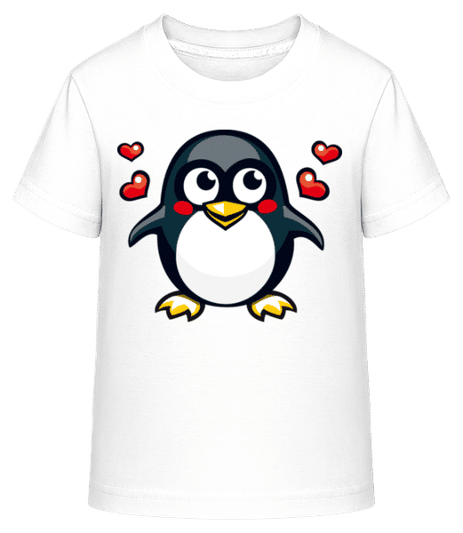 Aperçu: Love Penguin - T-shirt shirtinator Enfant - Blanc - Devant