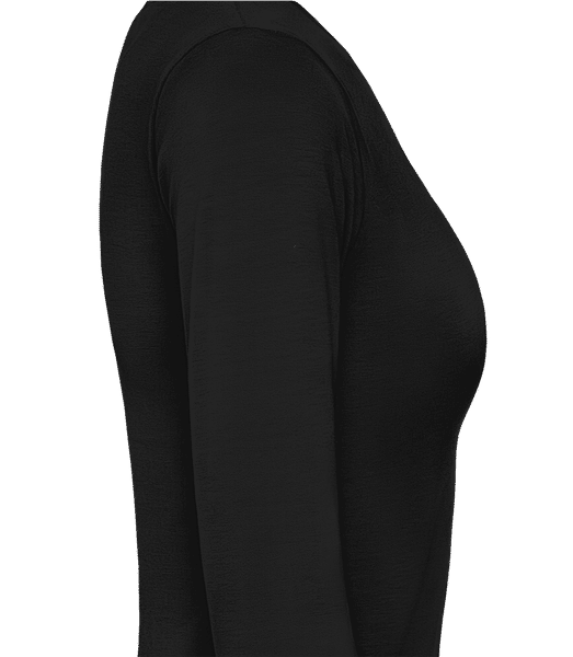 Aperçu: Ugly Ho Ho Ho - T-shirt à manches longues standard Femme - Noir - Droit