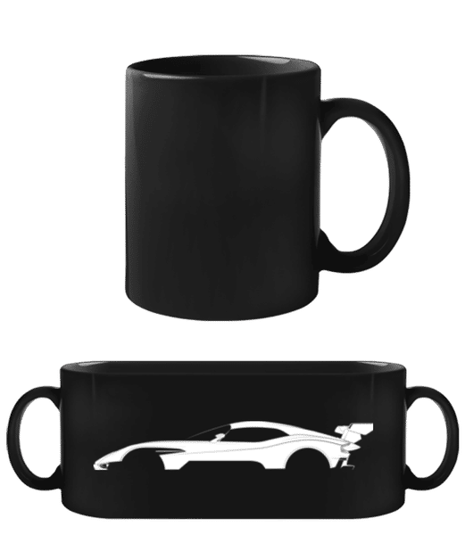 Vorschau: 'Aston Martin Vulcan' Silhouette - Schwarze Tasse - Schwarz - Vorne