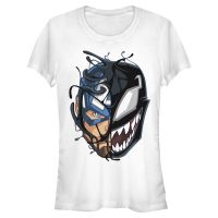 Marvel - Captain America Captain Venom - Dámské Tričko - Bílá - Napřed