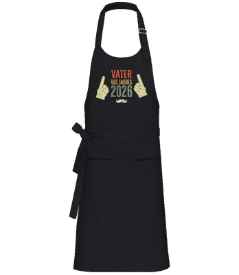 Vater des Jahres 2025 - Profi Kochschürze - Schwarz - Vorne
