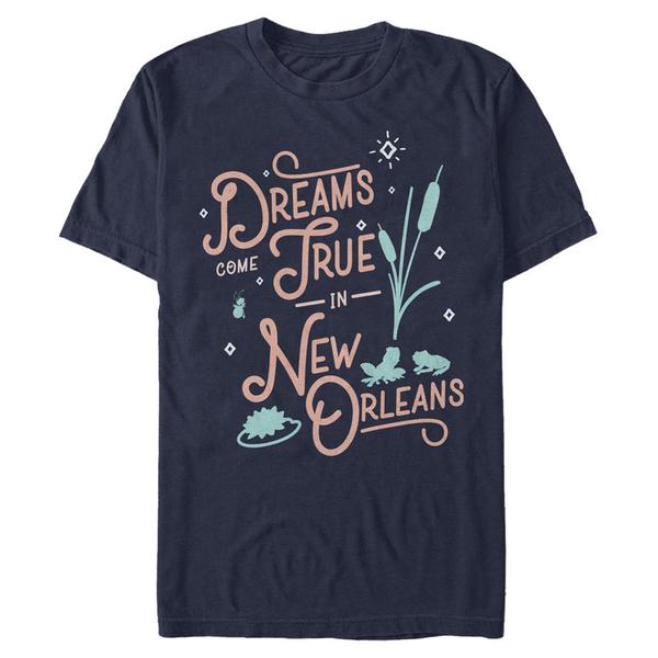 Aperçu: Disney - La princesse et la grenouille - Text New Orleans - Homme T-shirt - Bleu marine - Devant