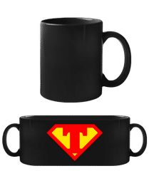 Super Táta Symbol · Černý hrnek