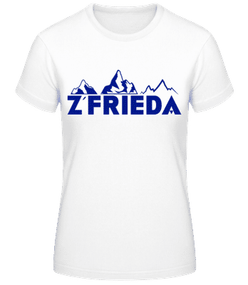 Z'frieda - Frauen Basic T-Shirt - Weiß - Vorne
