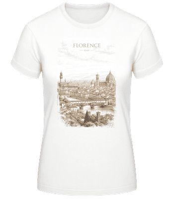 Florence Italy - Women's B&C T-Shirt - White - Front