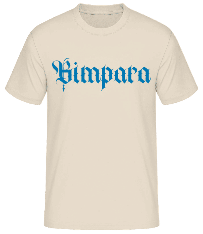 Vorschau: Bimpara - Männer Basic T-Shirt - Creme - Vorne