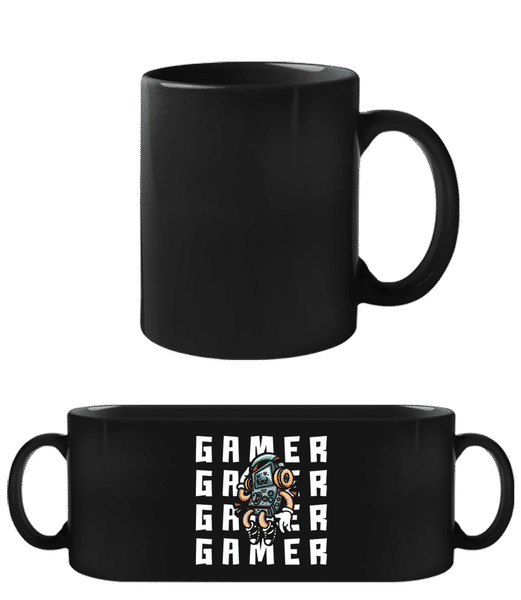 Aperçu: Gamer - Tasse Noire - Noir - Devant