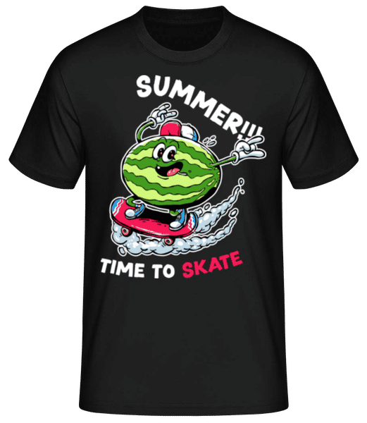 Preview: Summer Time To Skate - Men's Basic T-Shirt - Black - Front