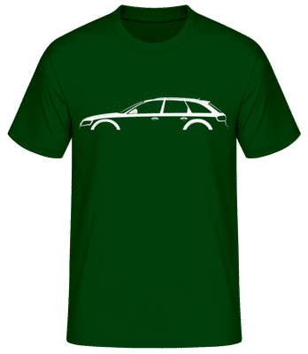 'Audi A4 Allroad (B8)' Silhouette - T-shirt standard Homme - Vert bouteille - Devant