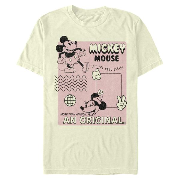 Disney Classics - Mickey Mouse - Mickey Mouse Orginal Mickey - Homme T-shirt - Crème - Devant