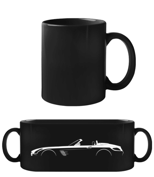 Aperçu: 'Mercedes-Benz SLS AMG GT' Silhouette - Tasse Noire - Noir - Devant