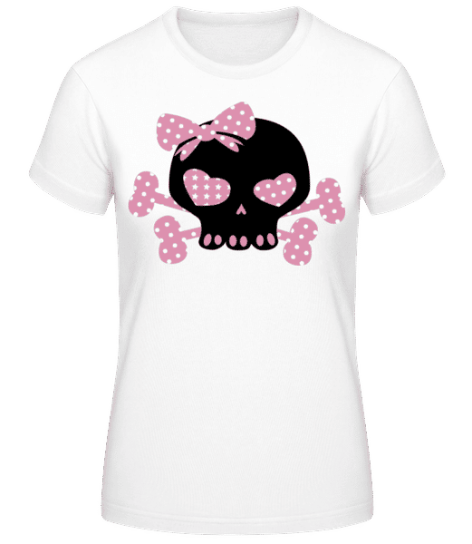 Aperçu: Emo Skull Stars - T-shirt standard Femme - Blanc - Devant