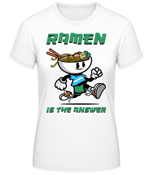 Aperçu: Ramen Is The Answer - T-shirt standard Femme - Blanc - Devant