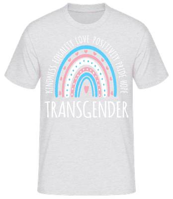 LGBTQ Transgender - Männer Basic T-Shirt - Grau meliert - Vorne