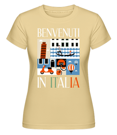 Benvenuti In Italia - Shirtinator Women's T-Shirt - Yellow - Front