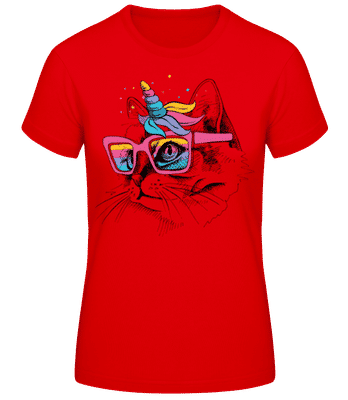 Fete De La Licorne - T-shirt standard Femme - Rouge - Devant