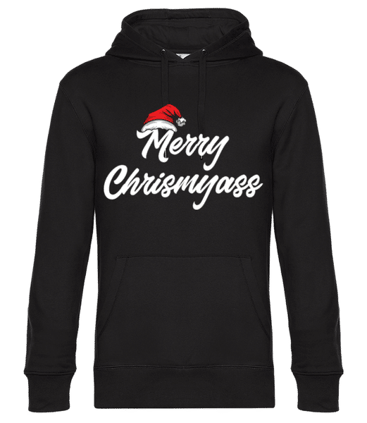 Aperçu: Merry Chrismyass - Sweat à capuche premium Unisexe - Noir - Devant