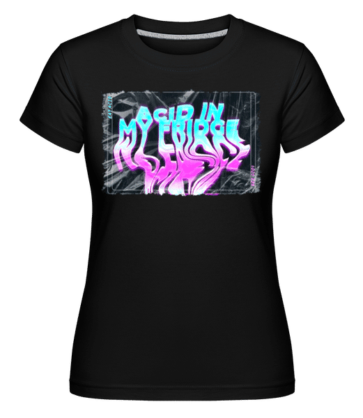 Aperçu: Acid In My Fridge -  T-shirt Shirtinator femme - Noir - Devant