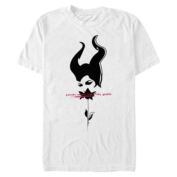 Aperçu: Disney - Maléfique Le Pouvoir du Mal - Maleficent Black Rose Curse - Homme T-shirt - Blanc - Devant Aperçu: Disney - Maléfique Le Pouvoir du Mal - Maleficent Black Rose Curse - Homme T-shirt - Blanc - Devant
