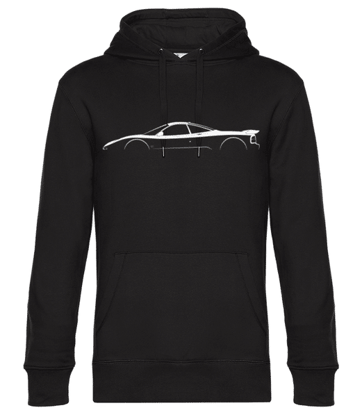 Aperçu: 'Jaguar XJR' Silhouette - Sweat à capuche premium Unisexe - Noir - Devant