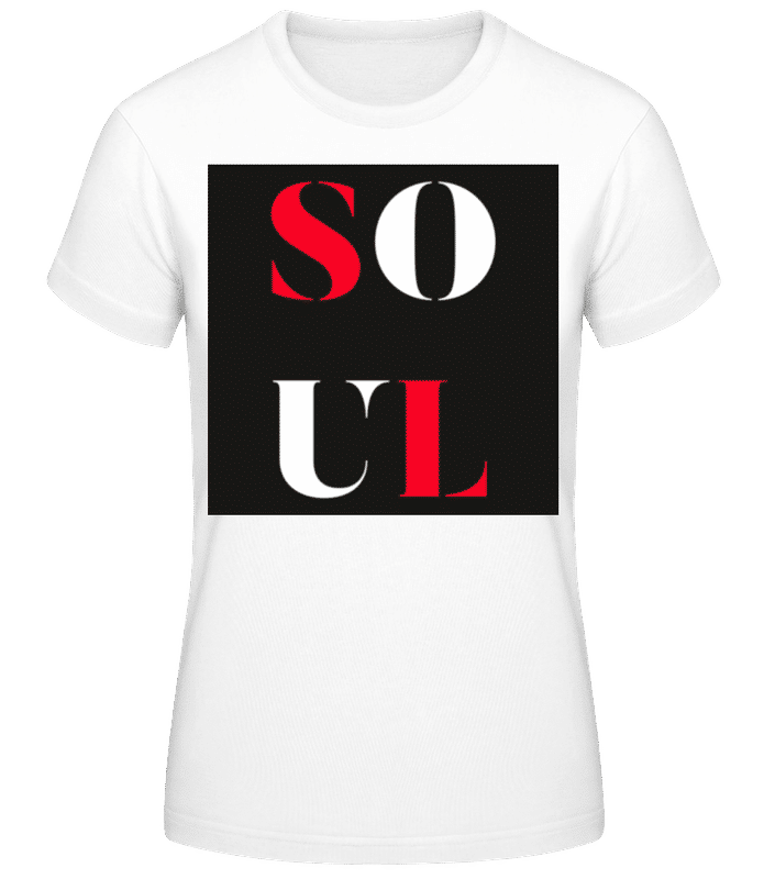 Vista previa: Soul Mate - Camiseta básica de mujer - Blanco - delante