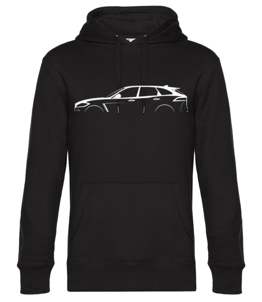 Preview: 'Jaguar F-Pace SVR' Silhouette - Men’s Standard Hoodie - Black - Front