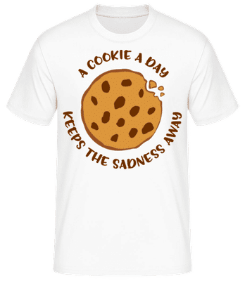 A Cookie A Day - T-shirt standard Homme - Blanc - Devant