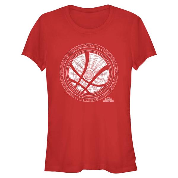 Aperçu: Marvel - Doctor Strange - Logo Sanctum Sanctorum Icon White - Femme T-shirt - Rouge - Devant