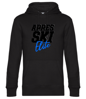 Apres Ski Elite - Unisex Premium Hoodie - Schwarz - Vorne