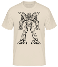 Transformer 7 Outline - Men's Basic T-Shirt - Cream - Front