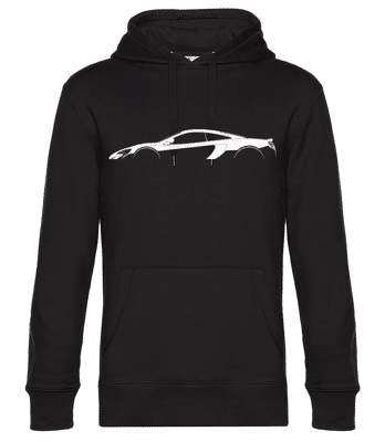 'McLaren 650S' Silhouette - Sweat à capuche premium Unisexe - Noir - Devant