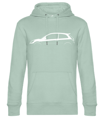 'Ford Fiesta ST Mk V' Silhouette - Men’s Standard Hoodie - Mint Green - Front