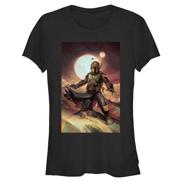 Star Wars - Book of Boba Fett - Boba Fett Boba Painting - Femme T-shirt - Noir - Devant