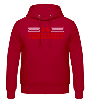 14 February Valentine - Sweat à capuche Homme - Baies - Devant