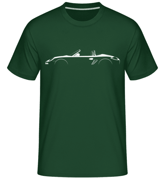 Preview: 'Porsche Boxster 987' Silhouette - Shirtinator Men's T-Shirt - Bottle green - Front