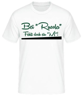 Rumcola - Männer Basic T-Shirt - Weiß - Vorne