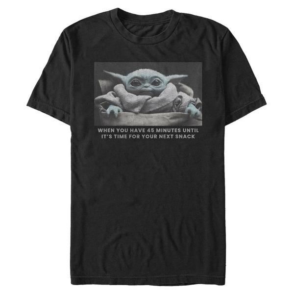 Vorschau: Star Wars - The Mandalorian - The Child Next Snack - Männer T-Shirt - Schwarz - Vorne