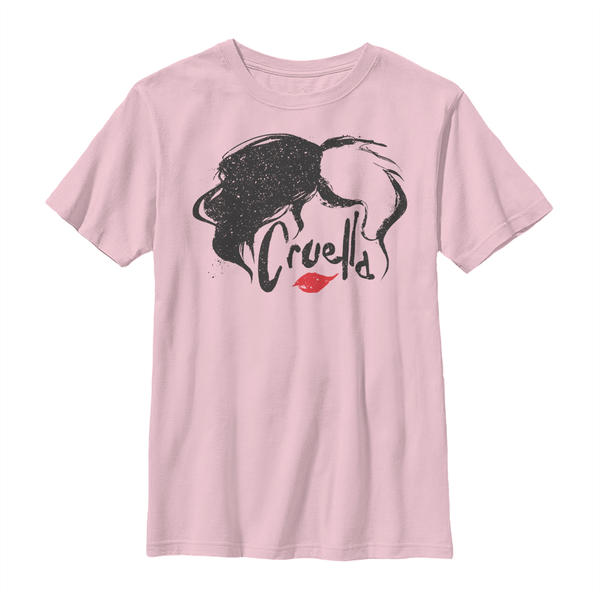 Preview: Disney Classics - Cruella - Cruella DeVille Simply - Kids T-Shirt - Pink - Front